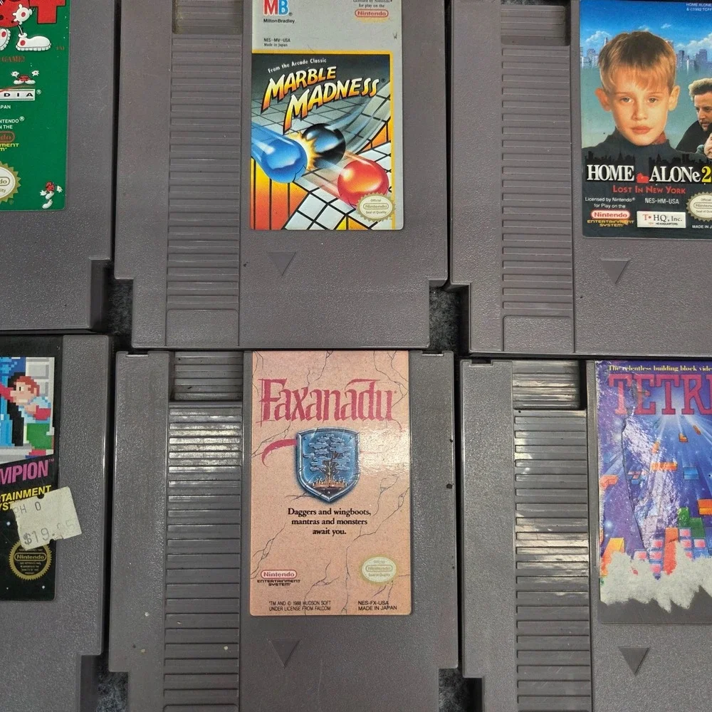 Nintendo NES Authentic Lot‎ of 12 Little Mermaid Faxandu Festers Quest and More